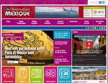 Tablet Screenshot of destinationmexique.com